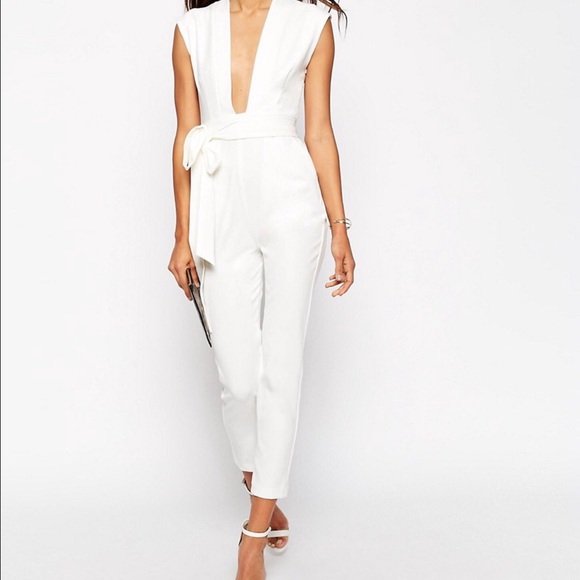 ASOS Dresses & Skirts - ASOS Plunge Front Tailored Jumpsuit