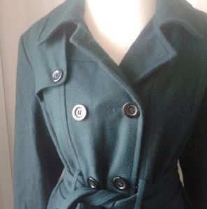 **SALE** Teal Wool pea coat
