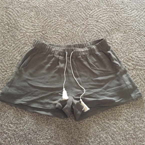 Olive green shorts