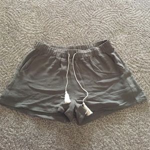 Olive green shorts