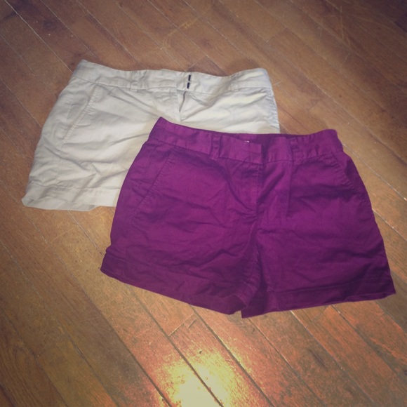 Two for one deal! Loft shorts in purple and gray.