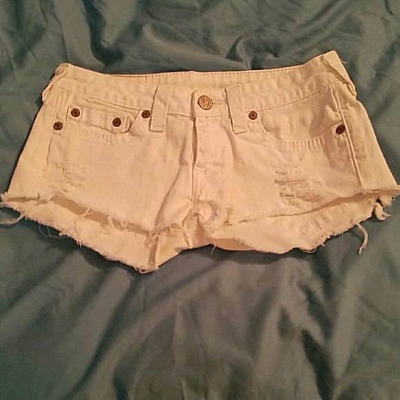 True Religion Joey cutoff shorts