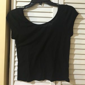 Black crop top