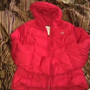 Red puffer Jacket