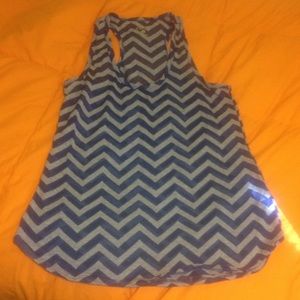 Cute chevron racer back tank