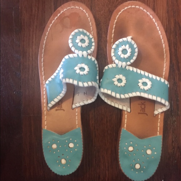 Jack Rodgers blue sandals
