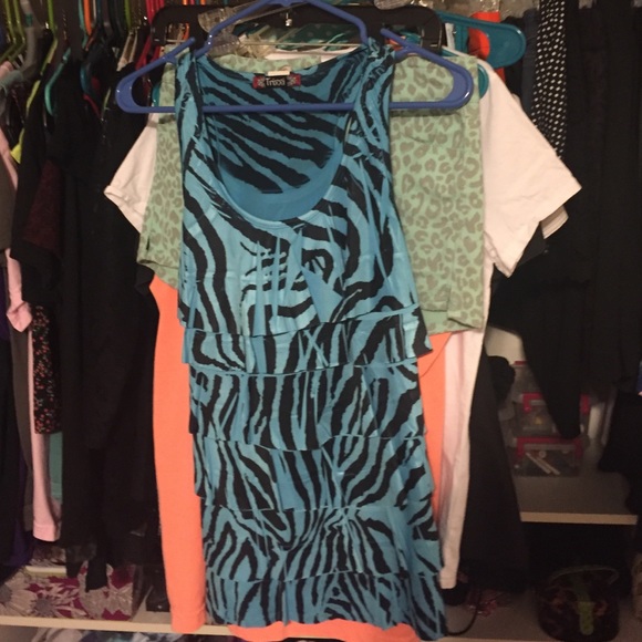Layered Zebra-Print Tank