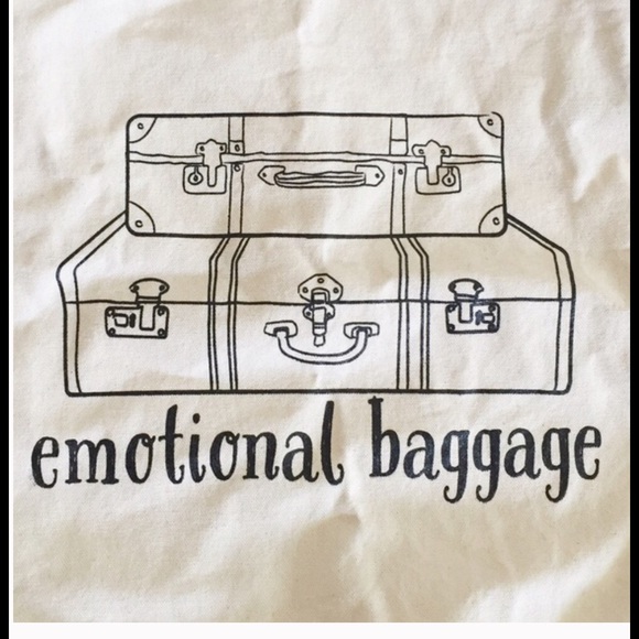 💓Emotional baggage canvas cotton tote. - Picture 2 of 2