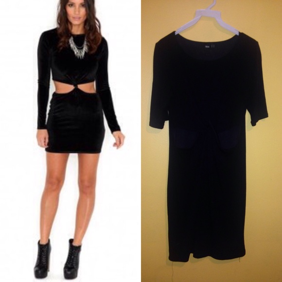 Cut our knot mini dress- size 8 - Picture 1 of 2