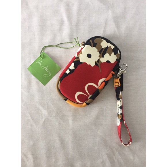 Vera Bradley Neoprene Tech Wristlet Bittersweet