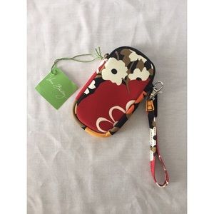Vera Bradley Neoprene Tech Wristlet Bittersweet