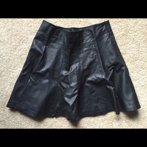 Sparkle & Fade Dresses & Skirts - Black vegan leather skirt