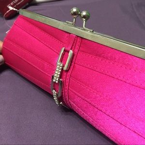 Hot Pink Embellished Clutch