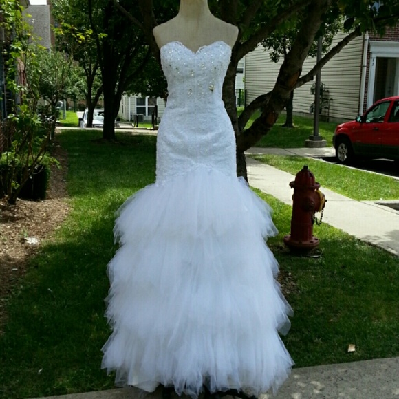 Beautiful Lace Wedding Dress - Picture 3 of 4