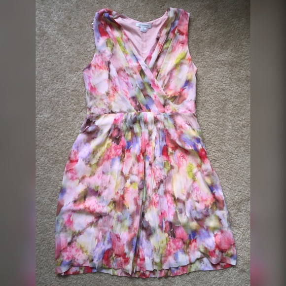 Flowy pastel floral dress