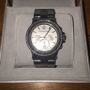 Michael Kors gun metal watch