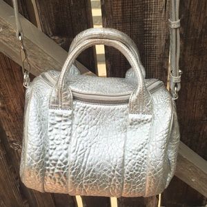 Silver Alexander Wang Rocco Bag Medium