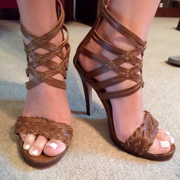 Nomi brown stiletto heels