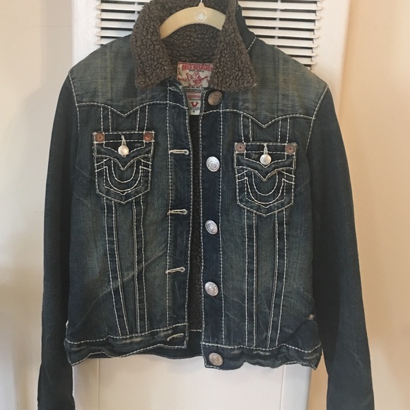 True Religion Jimmy Sherpa Big T denim jacket.