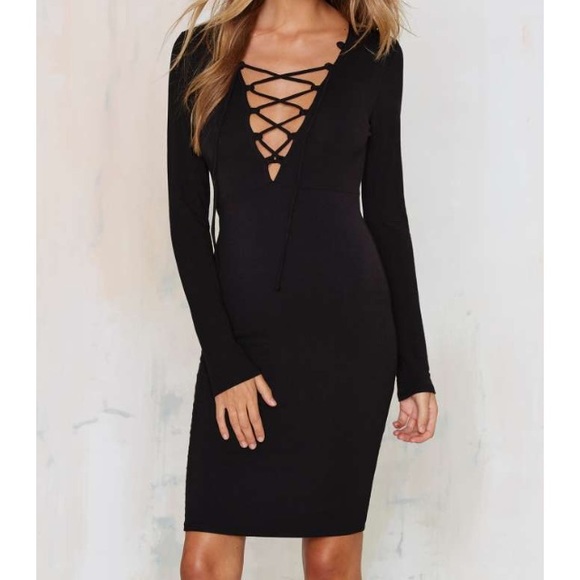 Nasty Gal black dress
