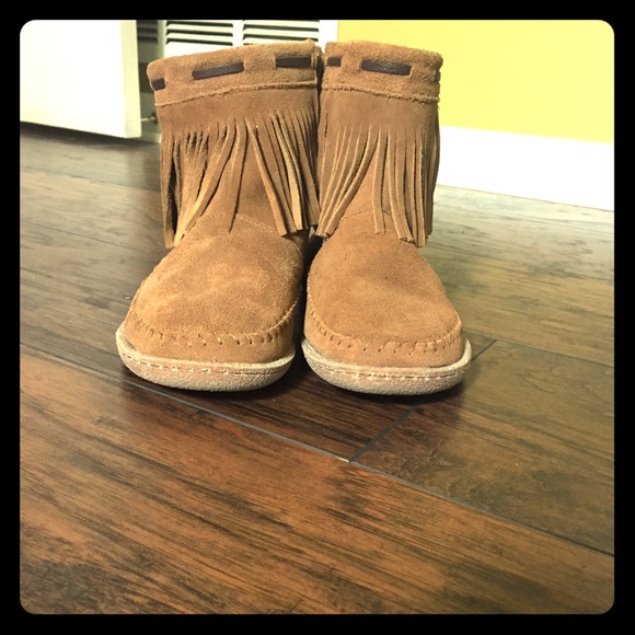 Fringe booties