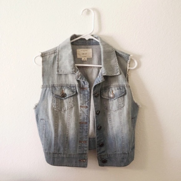Light Wash Denim Vest - Picture 1 of 4