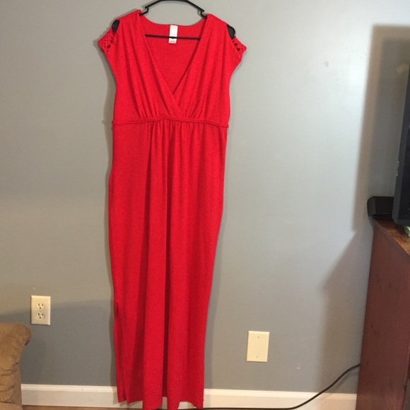 Orange/coral dress!