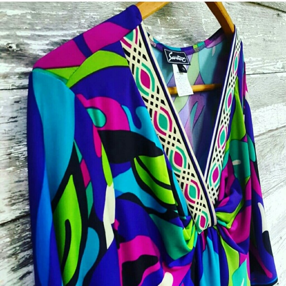 Multicolor Pattern Dress - Picture 4 of 4