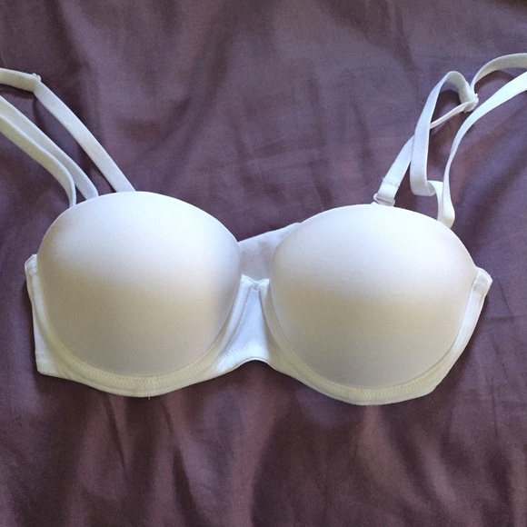 White Strapless Bra