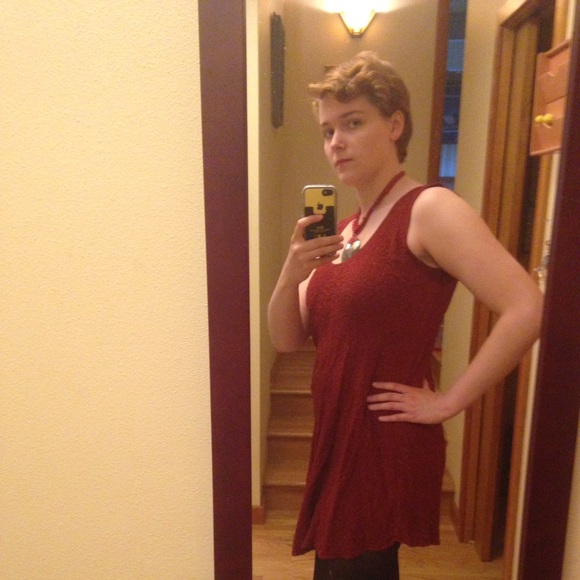 Uru Dresses - Gorgeous Red Silk Dress Uru Dresses - Gorgeous Red Silk Dress