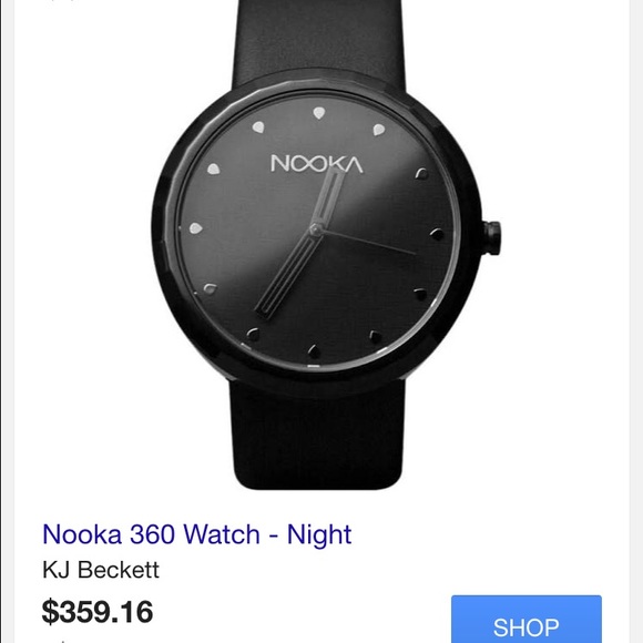 Black 360 Nooka Watch - Picture 4 of 4