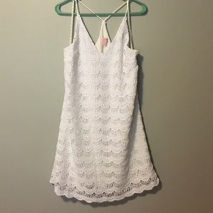 Lilly Pulitzer Scalloped Natalie Dress, White