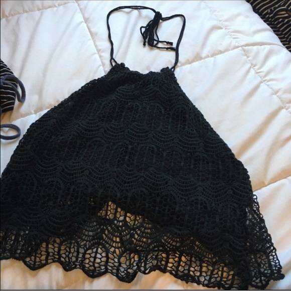 Lace halter & USA halter