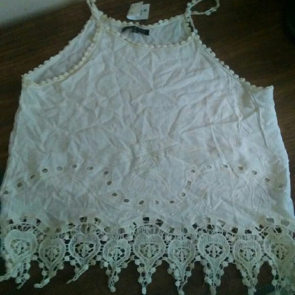 Crochet white tank top - Picture 1 of 3