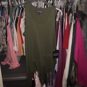 green dressy tank top