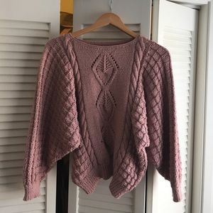 Vintage, handmade sweater with dolman sleeves