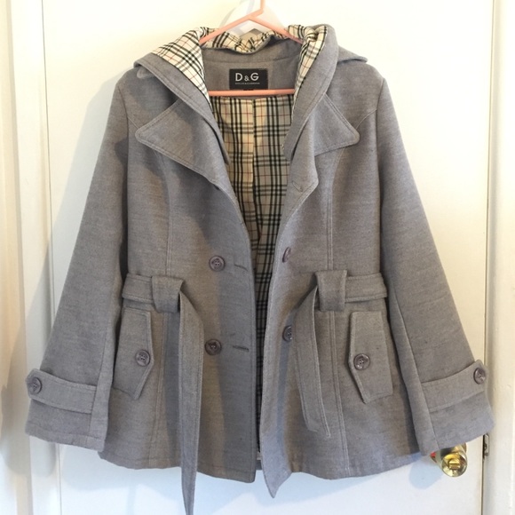 NEW Gray peacoat