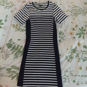 TOPSHOP STRIPED BODYCON DRESS