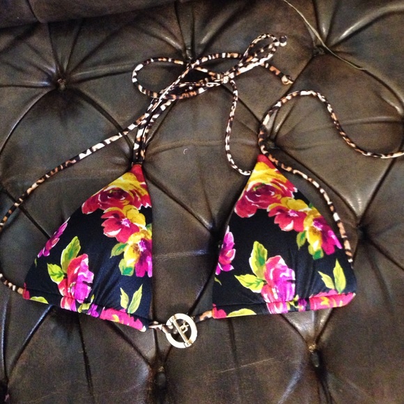 VS Floral triangle bikini top.