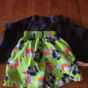 12 month size boys shorts and swim trunks