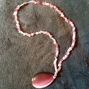 Purple stone necklace