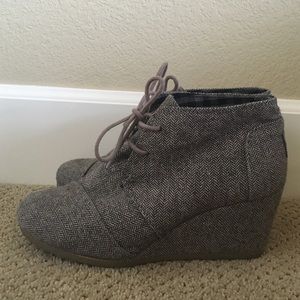 TOMS Desert Wedge herringbone 8.5