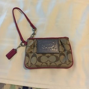 AUTHENTIC Coach Poppy Signature Wristlet
