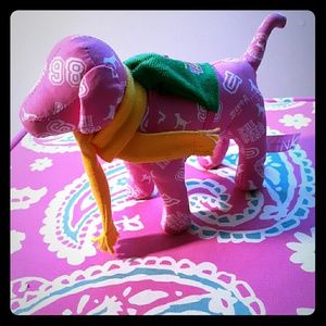 "Phi Beta Pink" stuffed dog