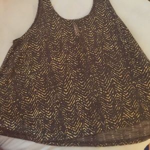 Brown/gold tank
