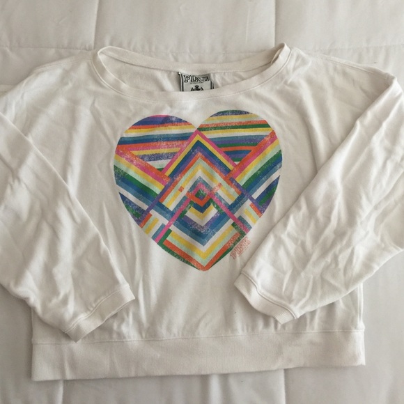 Victoria's Secret PINK heart sweatshirt