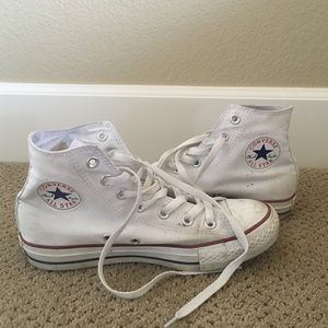White Converse High Tops 8