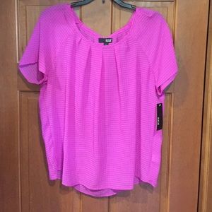 NWT ANA  Pink flowy top