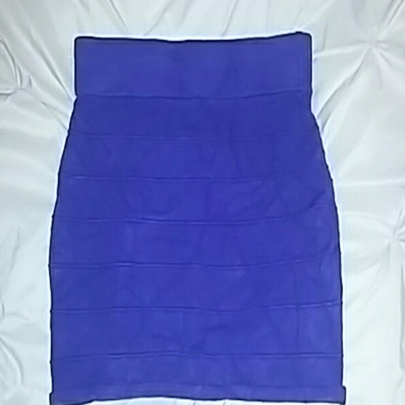Blue mini skirt