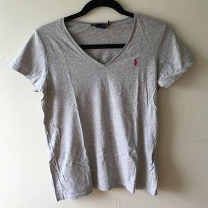 Gray V-Neck